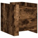  Nattbord røkt eik 45x50x50 cm konstruert tre 848287