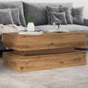  Salongbord med LED-lys artisan eik 90x50x40 cm 8721158447067