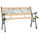 vidaXL Hagebenk 122 cm heltre gran