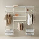 Innredningsløsning Elfa Garderobe Nr 10 Hvit B: 2158 mm