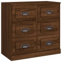  Skjenk brun eik 70x35,5x67,5 cm konstruert tre