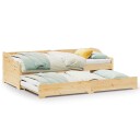  Daybed med trille uten madrass IRUN 90x200 cm
