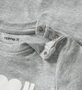 Name It Body I/e   NbnBanks   Grey Melange/Cloud Danser   Name It   68   Langermet Body Grå Hvit   62