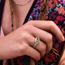 Maanesten Kim Ring Ring Sølv  female 57