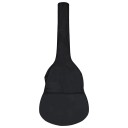 vidaXL Gitarveske for 3/4 klassisk gitar svart 94x35 cm stoff
