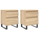  Nattbord 2 stk sonoma eik 40x35x50 cm konstruert tre 8721012110748