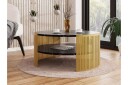 Friend Sofabord 75 cm - Gull/Svart