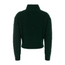 Polo Ralph Lauren Cable Wool Cashmere Half Zip Sweater   Green   XL