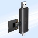 UGREEN 2-i-1 USB-C/USB-A Kortleser for SD og TF-kort