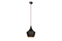 Taklampe Mangol Svart / Rød Diameter: 23 cm Mørkerød/Svart