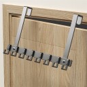Dørhenger i aluminium med 7 kroker   46 cm