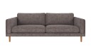 Rowico Home Braden 3 seters sofa Mørkegrå Anna 18 Eikben