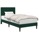  Sengestamme med hodegjerde Svart 90 x 190 cm Fløyel