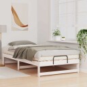  Sengeramme med bærehåndtak Hvit 100 x 210 cm Heltre furu