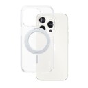 CARE by PanzerGlass Transparent Mobildeksel med Silver Kickstand og MagSafe for iPhone 15 Pro