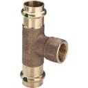 Viega Sanpress T-rør 54mm med Innvendige Gjenger - Stål Pressfitting