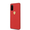 Ferrari Silicone Case for Samsung Galaxy S20 Red