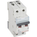 Legrand 5 stk TX³ MCB automatsikring B6 2P 2M 10/10kA