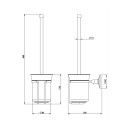 Tapwell Classic Ta220 Toalettbørste Oksiderende Messing