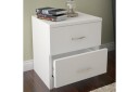 Decorotika Nattbord 40 cm med Oppbevaring 2 Skuffer - Hvit