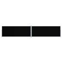 vidaXL Uttrekkbar sidemarkise 200x1000 cm svart