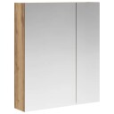  Baderomsspeilskap med hylle Kunstnerisk Eik 60 x 14,5 x 70 cm