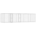 Vidaxl Hundebur Sølv 800 X 200 X 200 cm Galvanisert Stål
