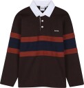 BOSS Long Sleeve Polo   Brown   152