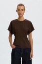 Selected Slwera Ss Top Noos   Brown   XS