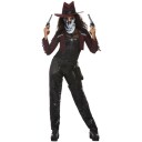 Smiffys Dark Western Cowgirl Karnevalskostyme  Small