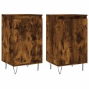 vidaXL Skjenker 2 stk røkt eik 40x35x70 cm konstruert tre