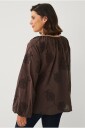 Ellos Plus collection   Bluse med ballongermer   Brun