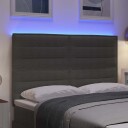  LED Hodegavelys Lys Grå 72 cm Cordfløyel