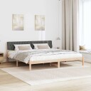  Sengestamme brun og mørkegrå 200 x 200 cm Heltre furu