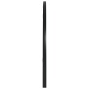 vidaXL Veggspeil svart 80x40 cm buet jern