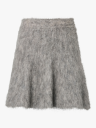 Y.A.S Tilde High Waist Mohair Blend Knit Skirt Grå XL
