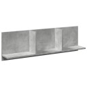  Veggskap 100x16,5x30 cm betonggrå konstruert tre