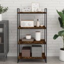  Vegghyller 4 stk røkt eik 60x40x1,5 cm konstruert tre 8721012209343