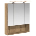  Baderomsspeilskap med hylle Kunstnerisk Eik 60 x 14.5 x 70 cm
