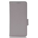 INCOVER Asus Zenfone 10 / 9 Skinn Flipdeksel med Lommebok - Grå