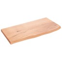 Benkeplate til bad lysebrun 60x30x2 cm behandlet heltre