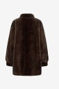 My Essential Wardrobe - Fuskepelskåpe MWEaston Long Fur Jacket - Brun