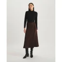 Ines de la Fressange Paris Dame Skjørt Brun XS,