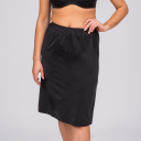 Trofe Slip Skirt Long Svart Medium Dame