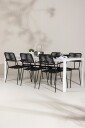 Venture Home   Break Spisesett med stolene Lindos   Svart