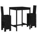  Hagebarsett 3 deler svart heltre furu 3157767