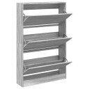  Skoskap grå sonoma 80x21x125,5 cm konstruert tre 8721012381650