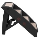 Vidaxl Hundetrapp Sammenleggbar Svart 62X40X49.5 cm