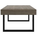 vidaXL Salongbord grå og svart 120x60x40 cm MDF og jern