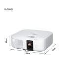 Epson EH-TW6250 4K Pro-UHD Projektor med Android TV Hvit